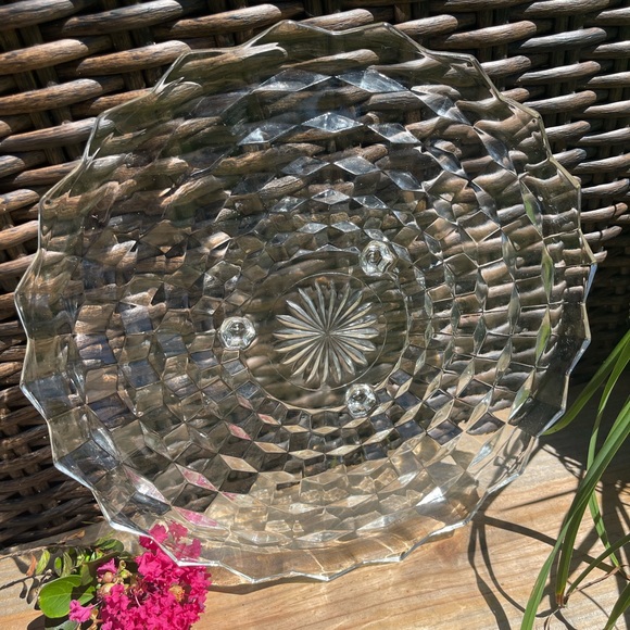 Fostoria American Footed Cake Plate - Picture 6 of 6